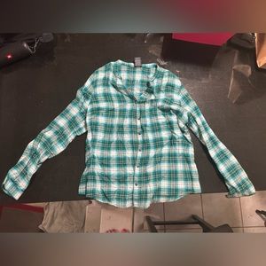 Plaid long sleeve shirt